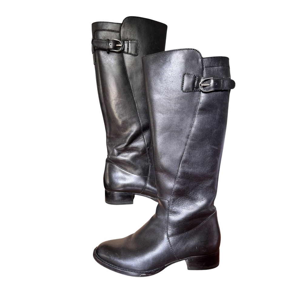 Ariat Womens Black Leather Knee High Equestrian Riding Boots 10008782 Size 8B